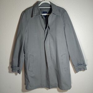 Vintage Gap Y2K Macintosh Trench Classic Casual Timeless Grey Cotton Overcoat